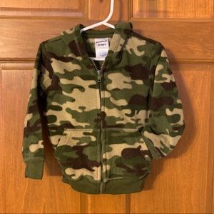 Toddler boys green camo jacket